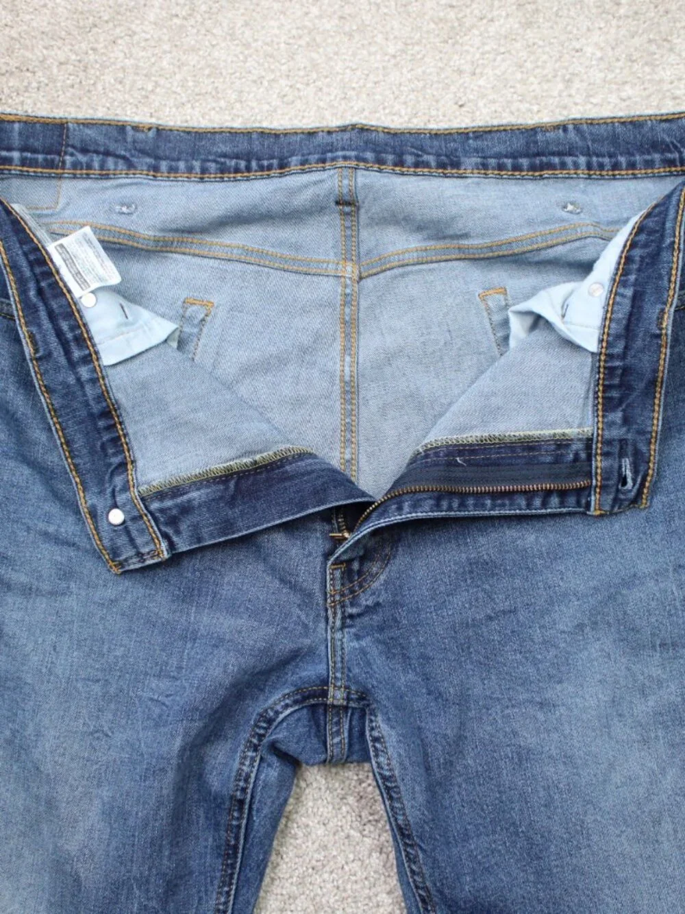 Levi's 541 Jeans Mens 44x28 Blue Athletic Fit Straight Leg Cotton Stretch Denim